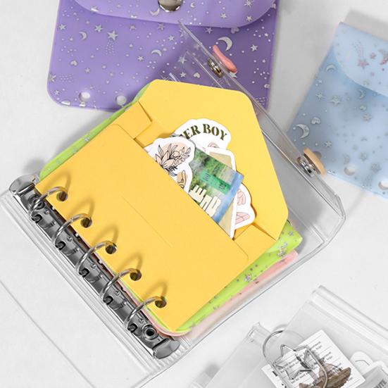 PVC Klarsichthülle M5 A6 A7 Größe 5-Loch Ersatzhülle für Fotokarten und Sticker Rutschfeste Binder-Einlagen DIY Planer