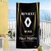 Renault Personalized Name Beach Towel Super Soft & Absorbent Ideal for Travel Outdoor Swim Pool Yoga Surf Camping Hiking Gym Gift Holiday