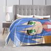Konata izumi L-Lucky S-Star Blanket  Warm Novelty Plush Bedding Throws For Child Couch Bed Flannel Bedspread Bed Cover