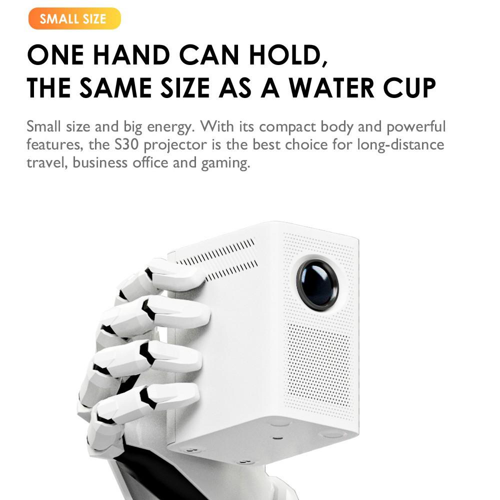Kuangjie S30max Portable 4K Projector for Home, Office, and Mobile Screen Mirroring