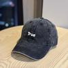 New simple and old letter embroidered baseball cap women's spring and summer soft top commuter cap daily versatile hat tide