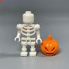 Non-Toxic Moc Bricks Diy Black White Pumpkin Skeleton Skull Assembly Action Figure Educational Building Blocks Kids Toys Gifts