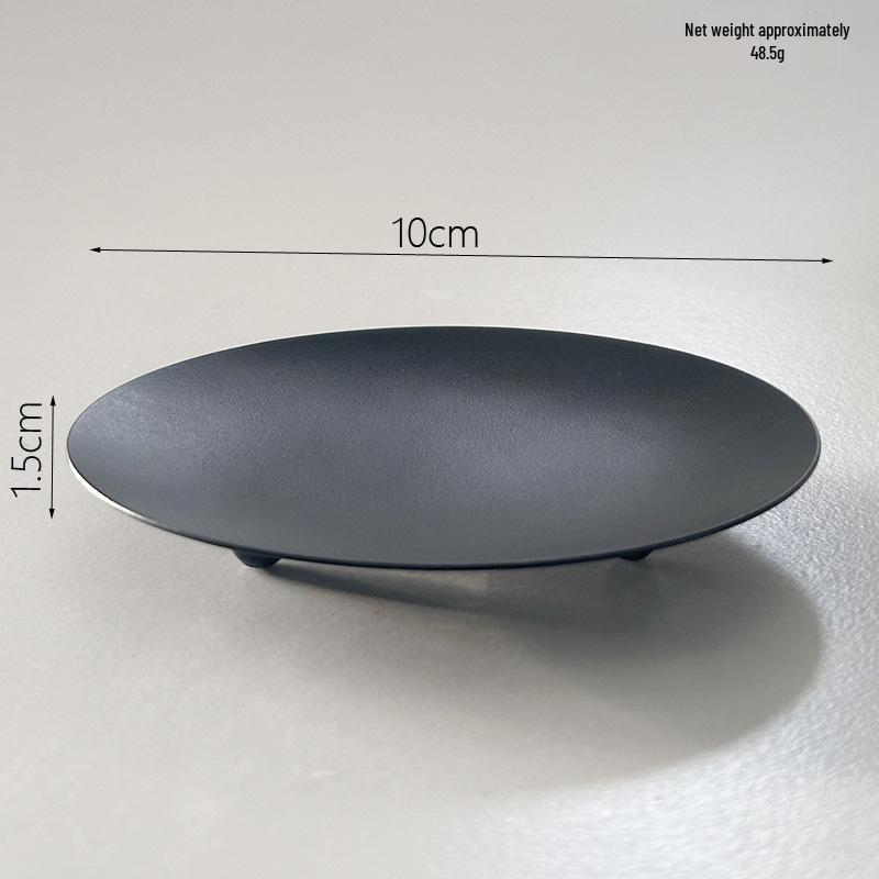 Nordic Romantic Candle Tray: Simple Iron Art Tabletop Ornament Holder