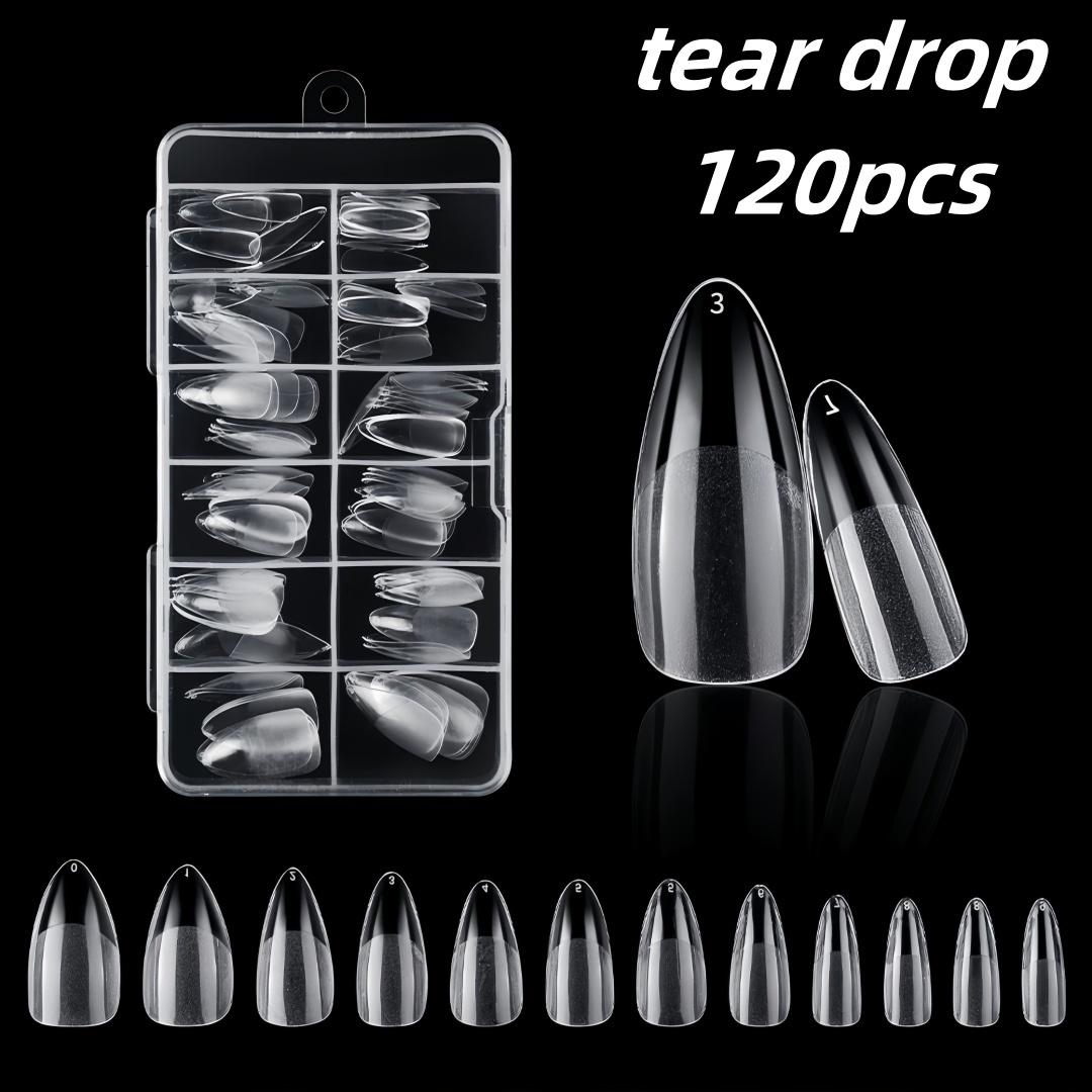 

120Pcs Semi Matte Nail Patches Transparent Full Stick Ultra-Thin And Traceless Wearable Fake Nail Extension For Home Diy Salon