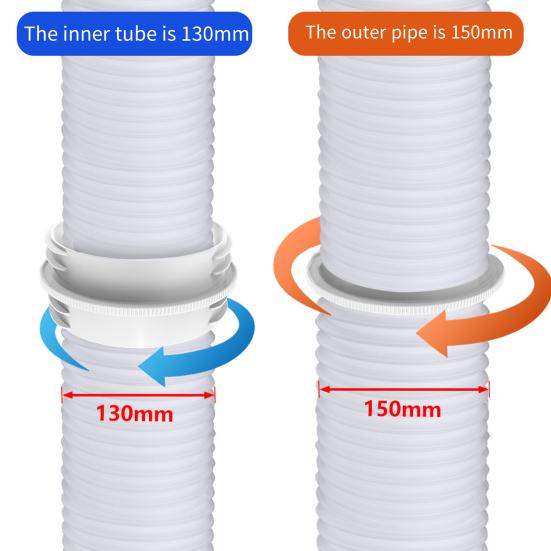 AC Hose Adapter Portable Air Conditioner Exhaust Hose Coupler Easy to Install Tool-free AC Hose Connector Accessories