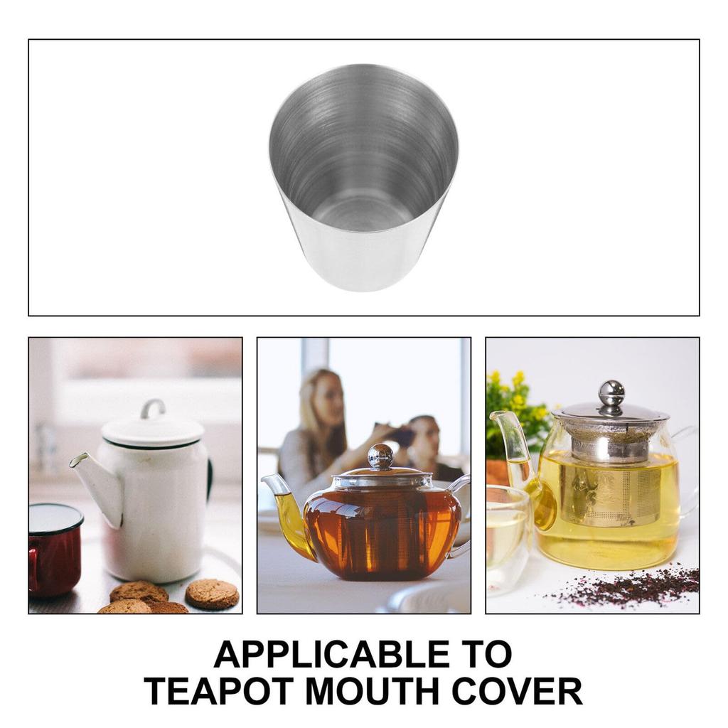 Cabilock Acoperitor pentru gura ceainicului, Metal Oțel Inoxidabil Mânecă Protectoare pentru Gură, Protector Izolant Termic pentru Ceainice, Accesorii Practice de Bucătărie