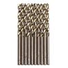 10Pcs High Speed Steel Cobalt Twist Drill Twist Drill Bits  for Wood Plastic Metal Hole Punching
