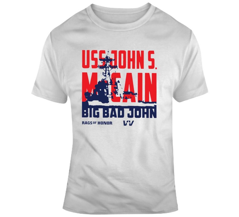 

Uss John Mccain Veterans July 4 T Shirt 3XL