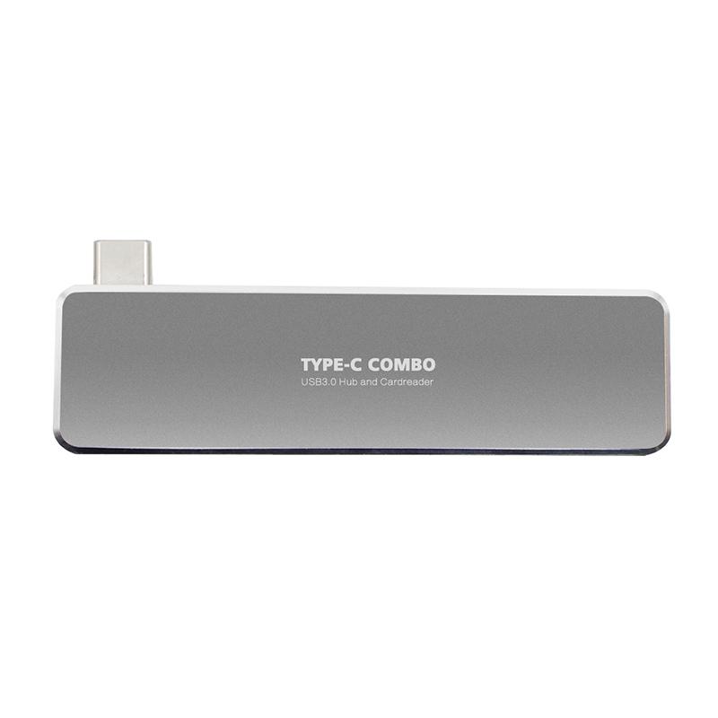 5-in-1 USB3.0 Hub Type-C Adaptor Card Reader for Laptop PC Mobile HDD Flash Drive