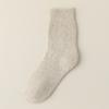 3/5/10 Pairs Women Thicken Warm Wool Socks Winter Boot Solid Color Fluffy Mid Tube Female Comfortable Home Sleep Soft Floor Sock