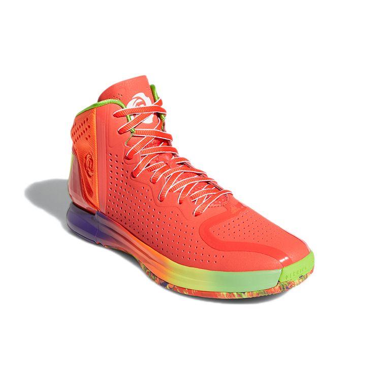 Adidas D Rose 4 Restomod Solar Red Rainbow Men Sneakers Multi-Color FX5014