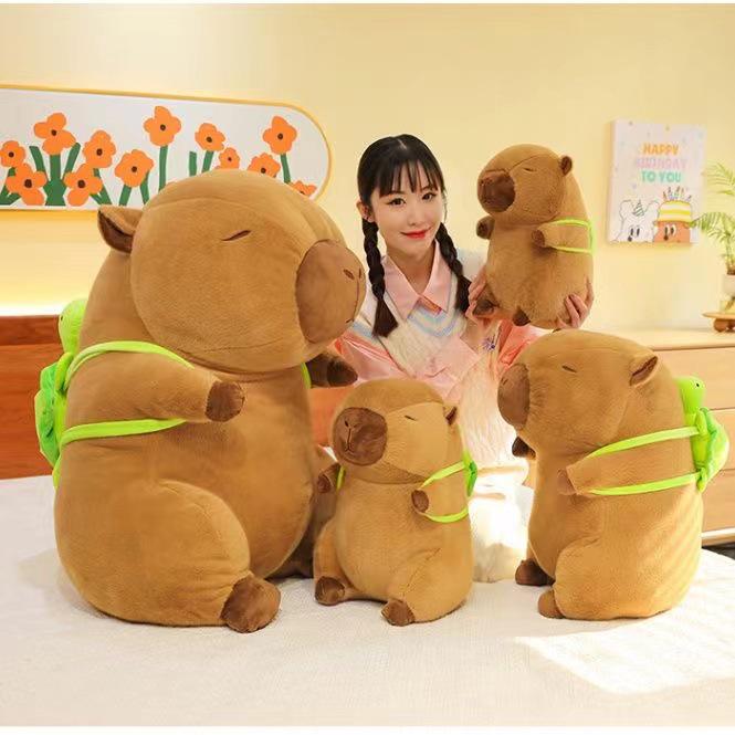 Jumbo Capybara Plush Toy Backpack and Pillow - Perfect Gift for Kids
