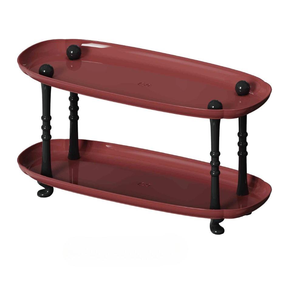 Key Storage Rack At The Entrance, 2-Tier Household Cup Perfume Storage Tray, Classical Style Elegant Storage Rack Organizers