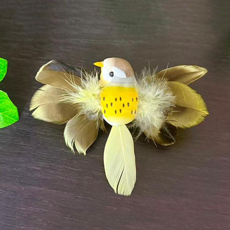 

1Pcs Artificial Bird Artificial Foam Feather Mini Bird Model DIY Craft Home Garden Wedding Lawn Ornament Decoration Fake Sparrow