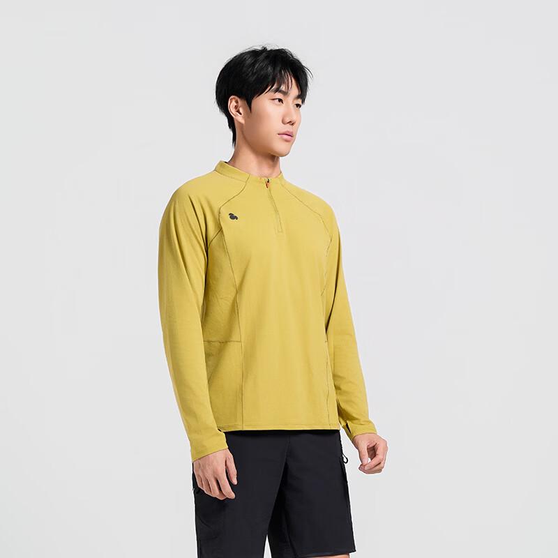 SCALER Men's Outdoor Breathable Stand-Collar Long-Sleeve T-Shirt