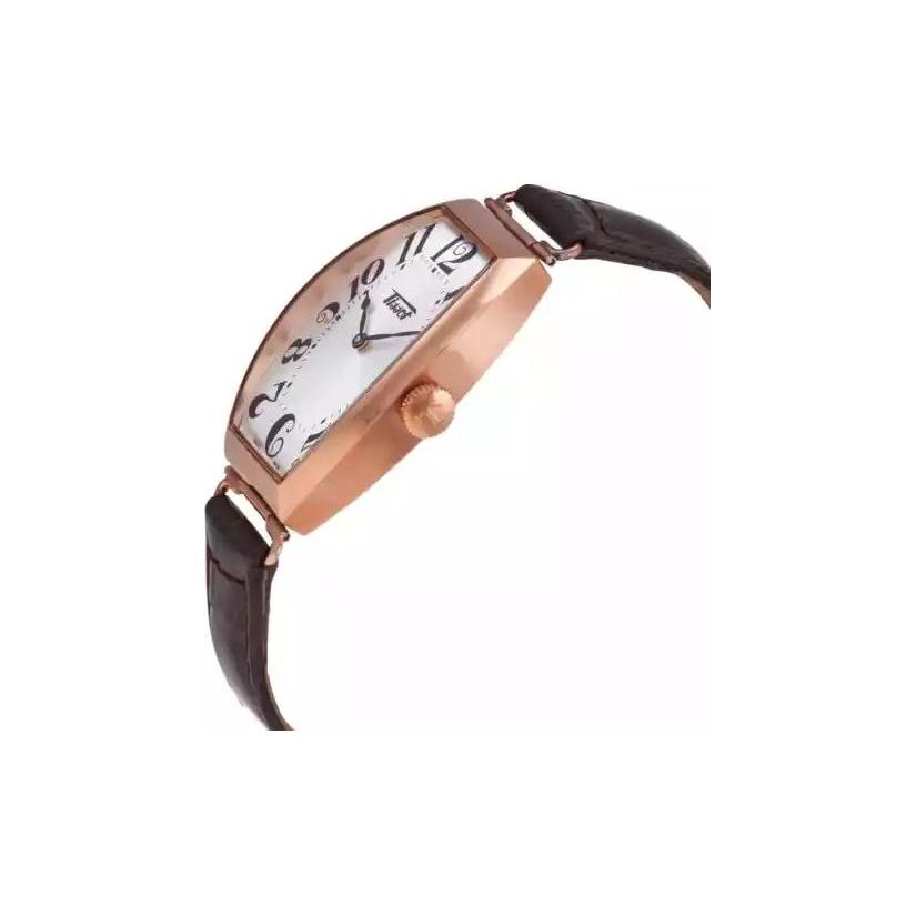 Tissot Porto Collection Quarzwerk Damenuhr 42,5 mm Silbernes Zifferblatt Edelstahlgehäuse T128.509.36.032.00
