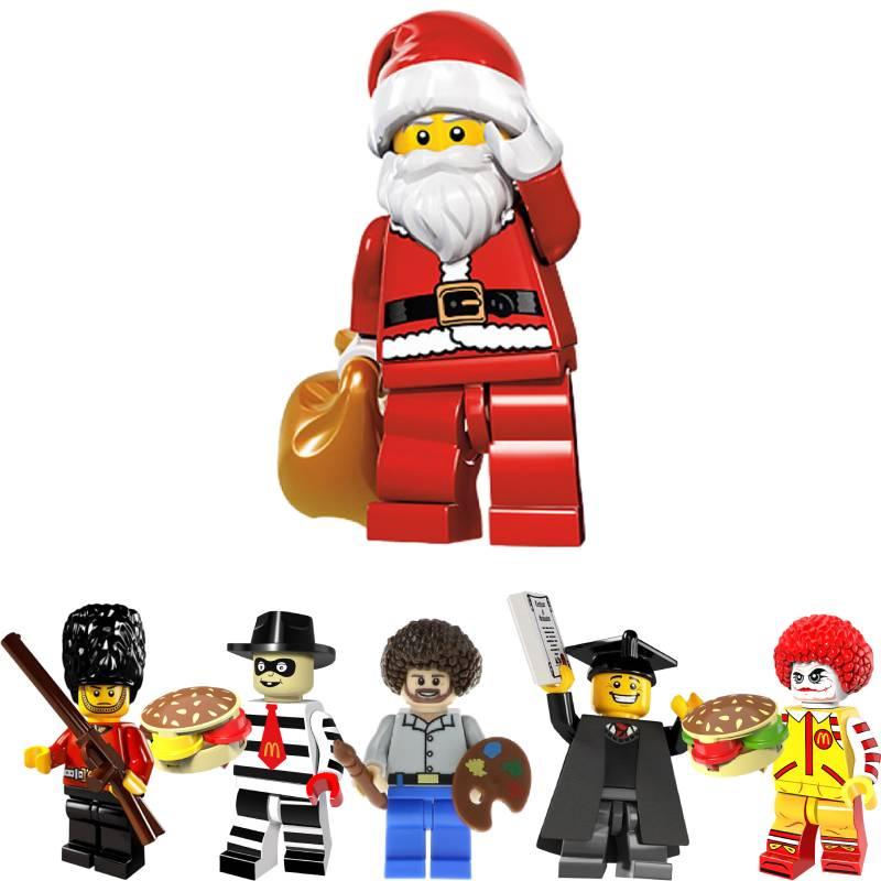 Mini Toy Figures From Cartoon City Movie 4.5cm/1.77in Size Abs Plastic Small Building Blocks