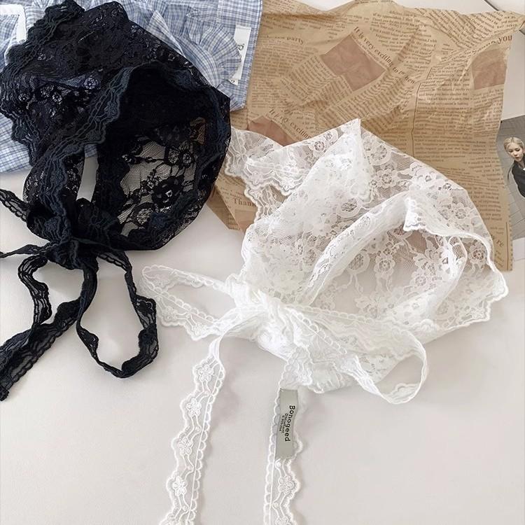 White Lace Triangle Towel, Fart Curtain Stacked, High-End Design, Sweet, Small Skirt, Fashionable And Lazy Style