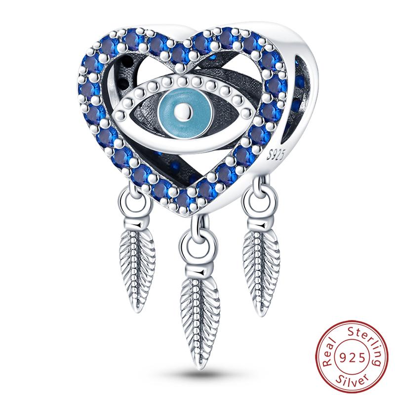 100% Copper Crescent Circular Dreamcatcher Net Lucky Blessing Series Charms Beads 3Mm Diy Fine Jewelry Making