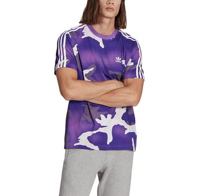Adidas Originals Short Sleeve T-Shirt Graphics Camo Allover Print