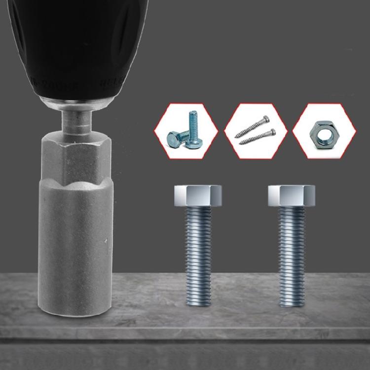 Impact Socket Adapter 1/4Inch Nut Metric Socket Hex Socket Extension Screwdriver