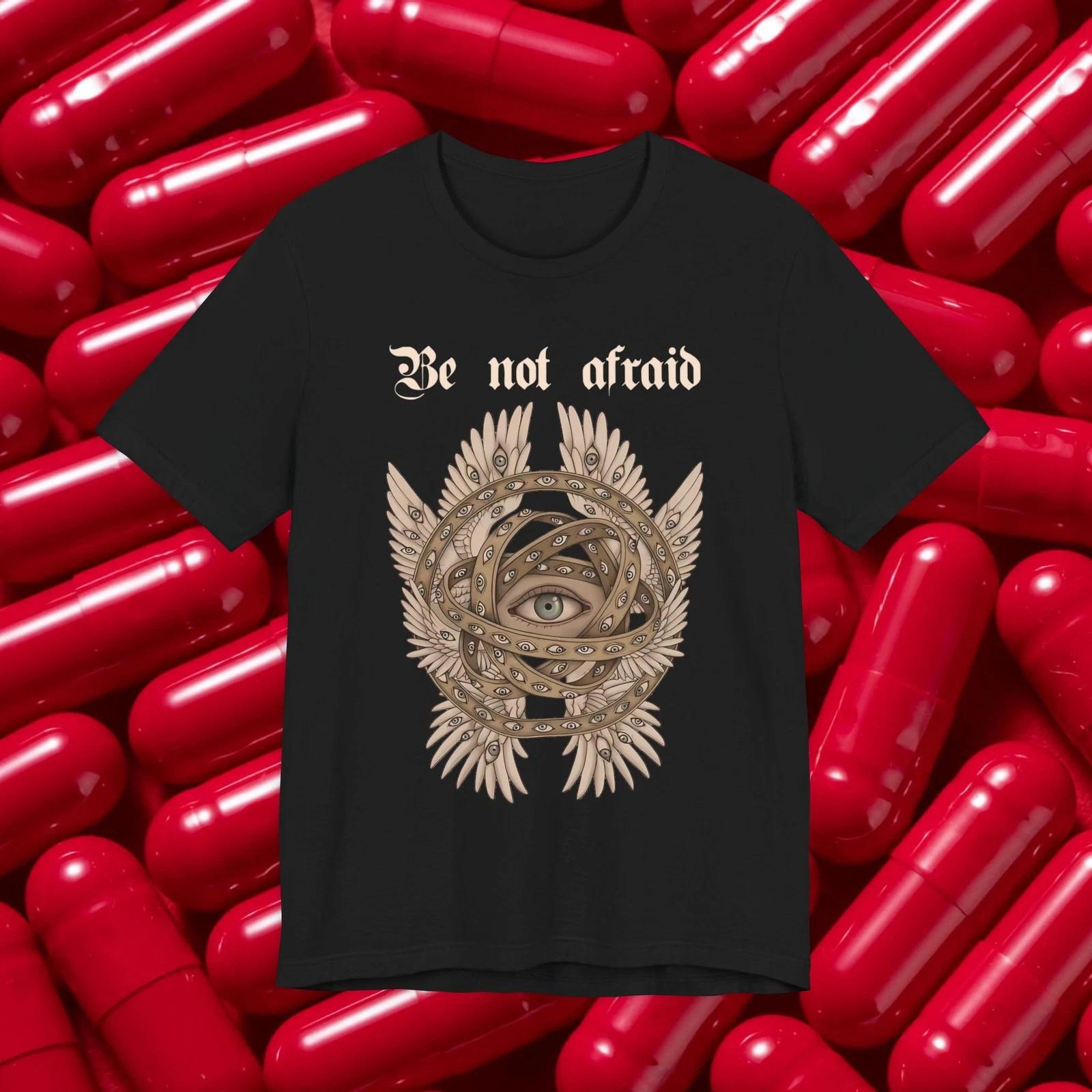 Biblically Accurate Angel Do Not Fear text Tee | Jesus Bible Icon T-shirt S