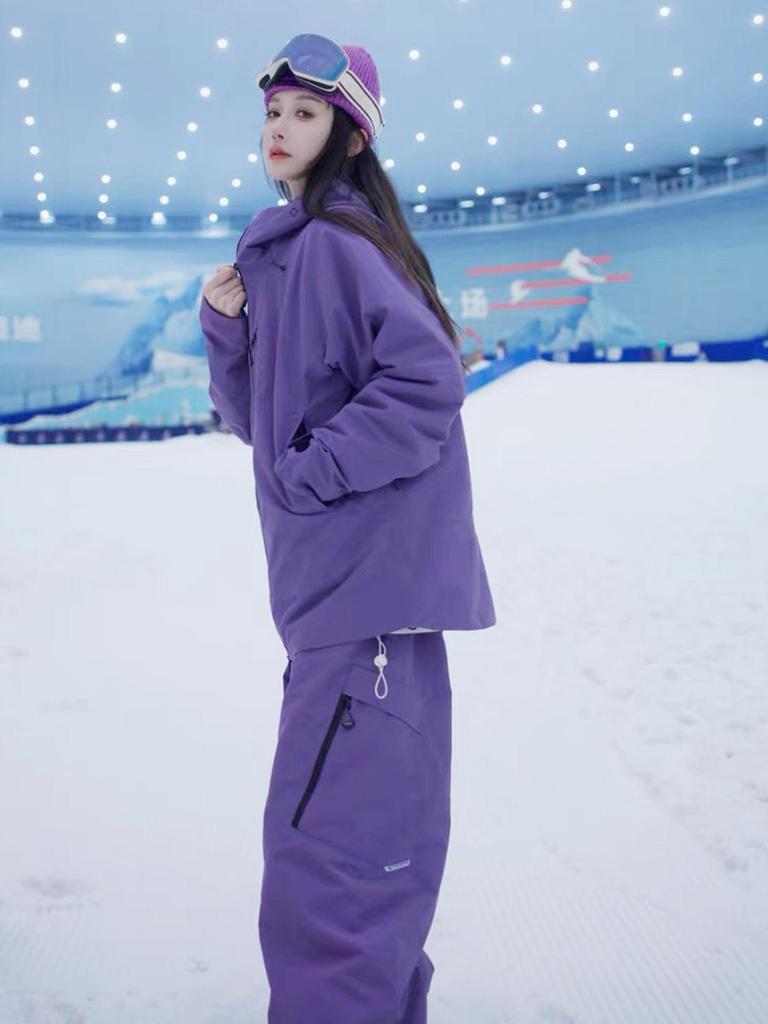 Eisgrad Wasserdichter Skianzug: Warm, Samtgefüttert für Damen und Herren, Ideal für Herbst-/Winter-Outdoor-Aktivitäten