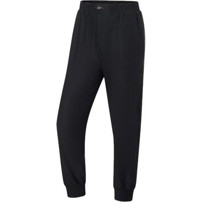 Li Ning Fitness Series Casual Loose Solid Color Tapered Knit Sports Pants Women Bottoms Black AKYT236-1