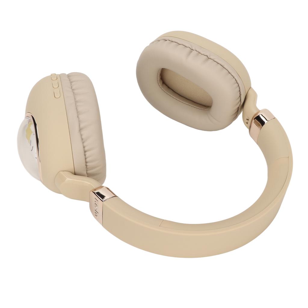 Bluetooth Gaming Headset Cute Cartoon Wired Wireless Stereo Headphone with LED Light for Games