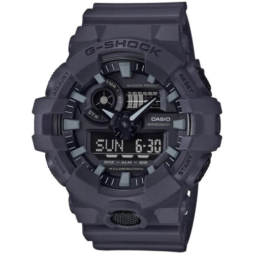 

Casio XL Series G-Shock Quartz 200MWR Impact Resistant Resin Watch, Matte Gray (Model GA-700UC-8ACR), One Size