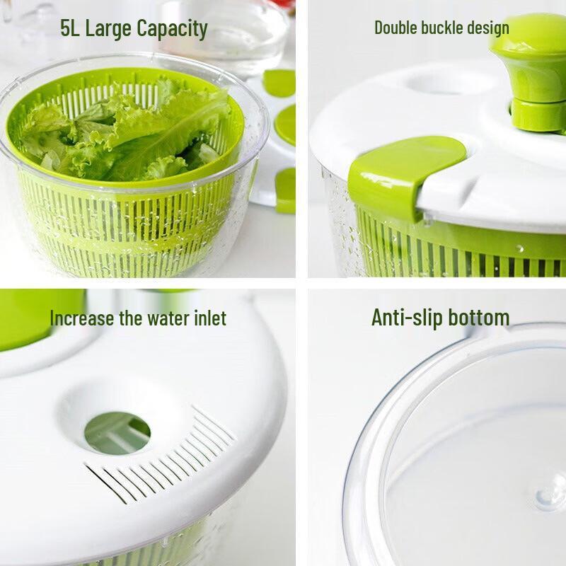 Zhaoran 5L Salad Spinner