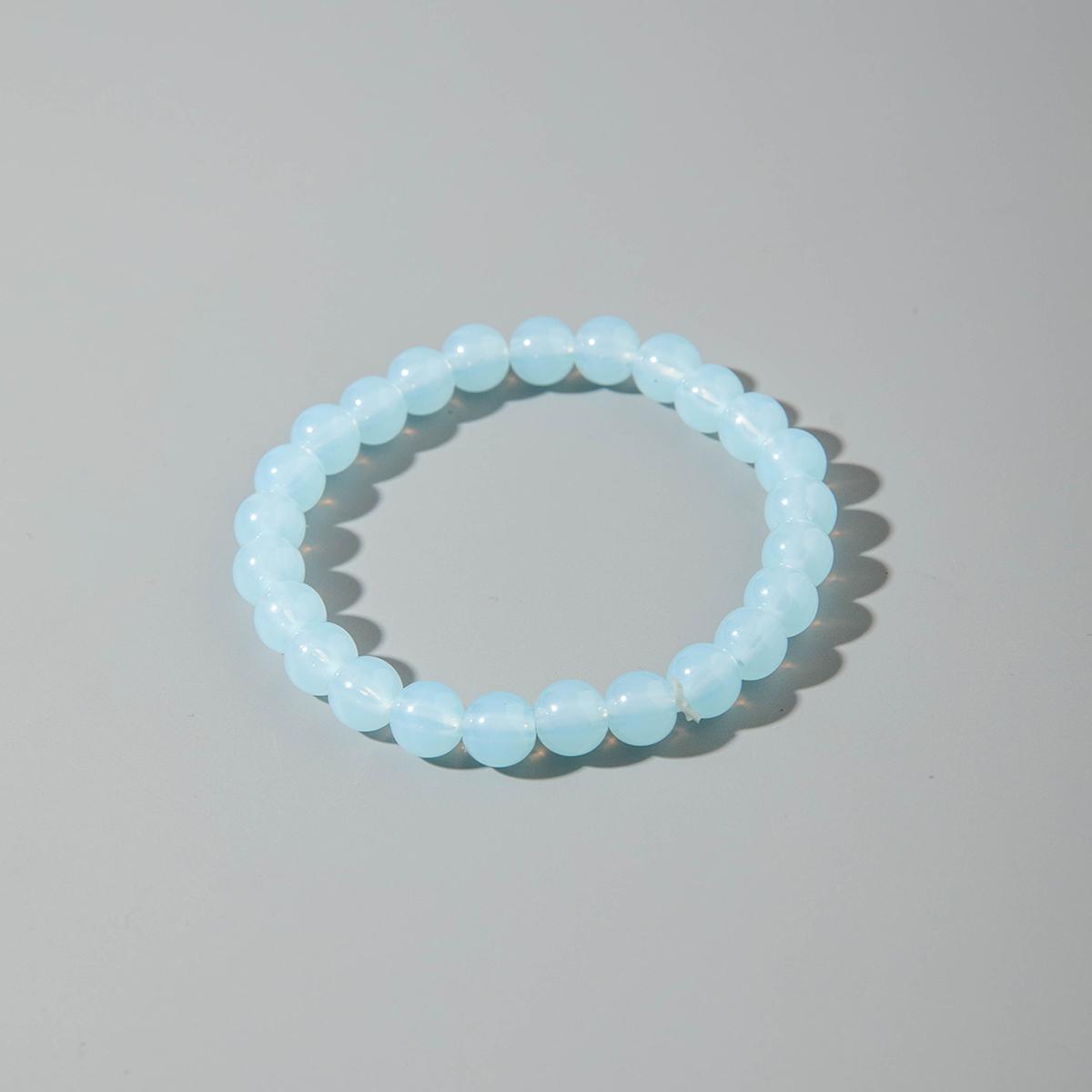 

Міжкордонний літній дофаміновий стиль, барвистий браслет з намистин для жінок, милий акриловий набір браслетів