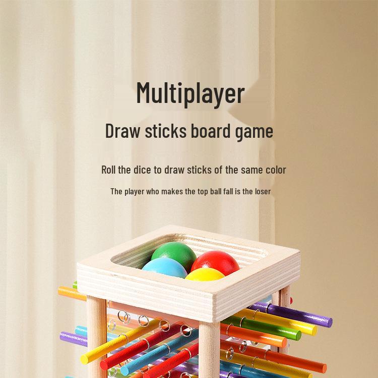 Cross-Border Montessori Wooden Dice Game for Kids – Educational, Colorful Math and Parent-Child Interaction Toy