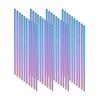 6*215mm 40Pcs Eco-friendly Reusable Metal Straws Set 304 Stainless Steel Drinking Straw Cocktail Party Favor Bar Accessory