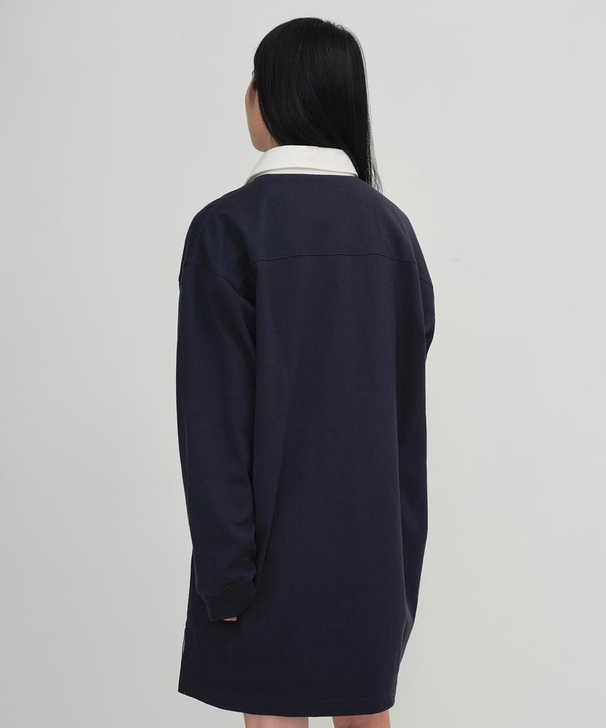 Musinsa Standard Woman Women'S Oversized Rugby Dress [Navy]