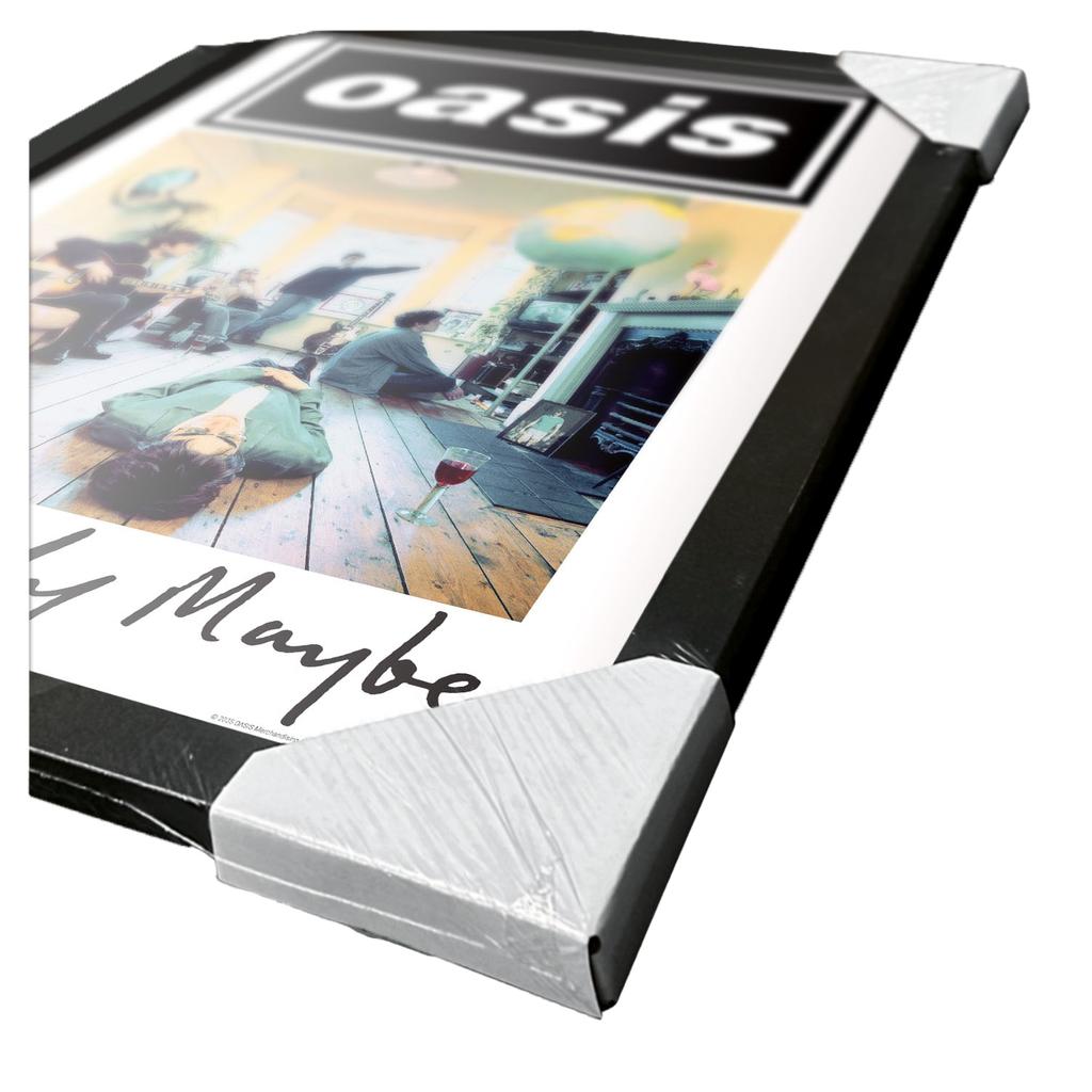 Poster incorniciato degli Oasis Definitely Maybe