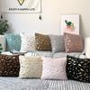New Modern European Plaid Pillowcase with Strips Plush Hot Stamping Office Home Sofa Cushion Cover