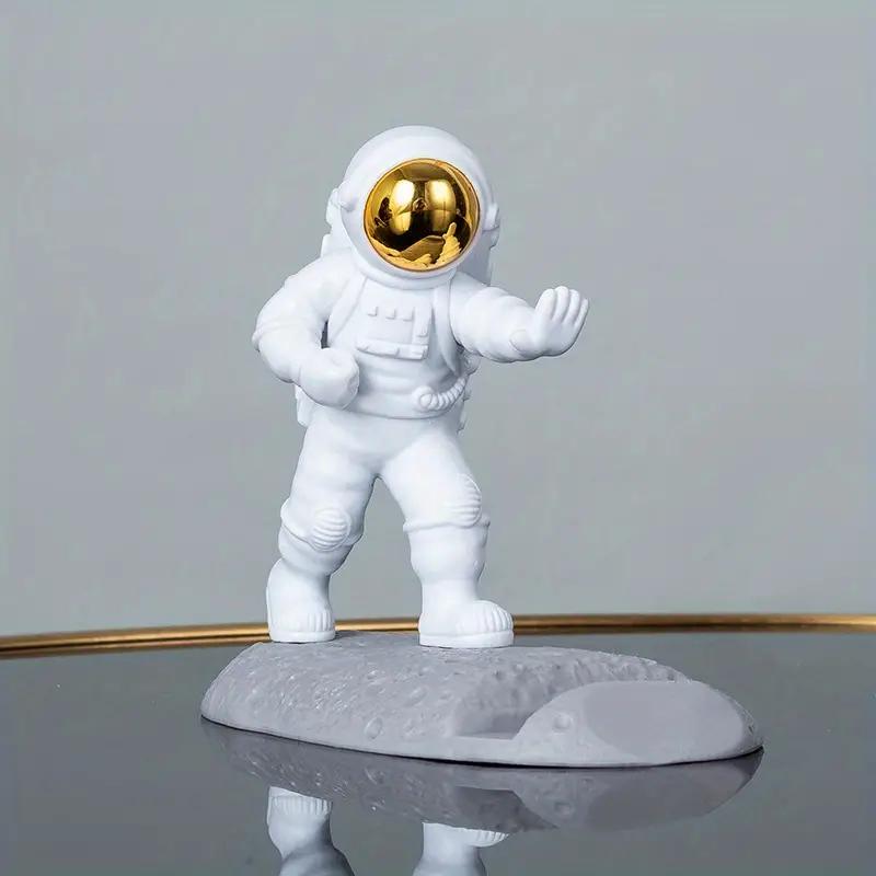 

Astronaut Mobile Phone Stand Holder Spaceman Desk Decoration Smartphone Bracket Home Ornaments For iPhone 15 14 Samsung Xiaomi золотистый