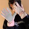 Cute Cartoon Ski Five-finger Female New Cycling Velvet Thickened Splash Waterproof and Cold-proof