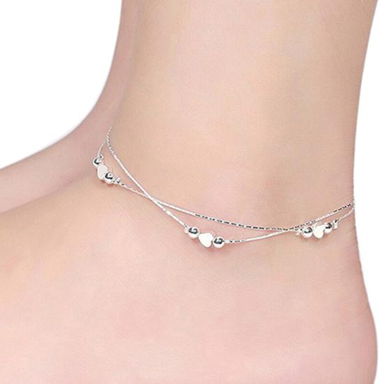Anklet Exquisite Adjustable Women Star Heart Beads Pendant Foot Bracelet for Shopping