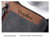Retro Men's Color Block Leather Wallet with Zipper – Multi-functional Card Holder with Multiple Slots