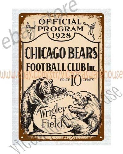 

wall 1928 football Program metal tin signAluminum 20x30cm（7.8x11.8inch）
