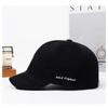 Adjustable Back Strap Leather Patch Baseball Cap Cotton Adjustable Cap Dad Hat  For Women Men