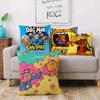 Anime For D-Detective Dog Pillow Covers Cartoon Sofa Decorative Home Double-sided Printing Short Plush Cute Cushion Cover