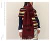 Celebrity-Inspired Women's Autumn & Winter Jacquard Wool Scarf with Tassels