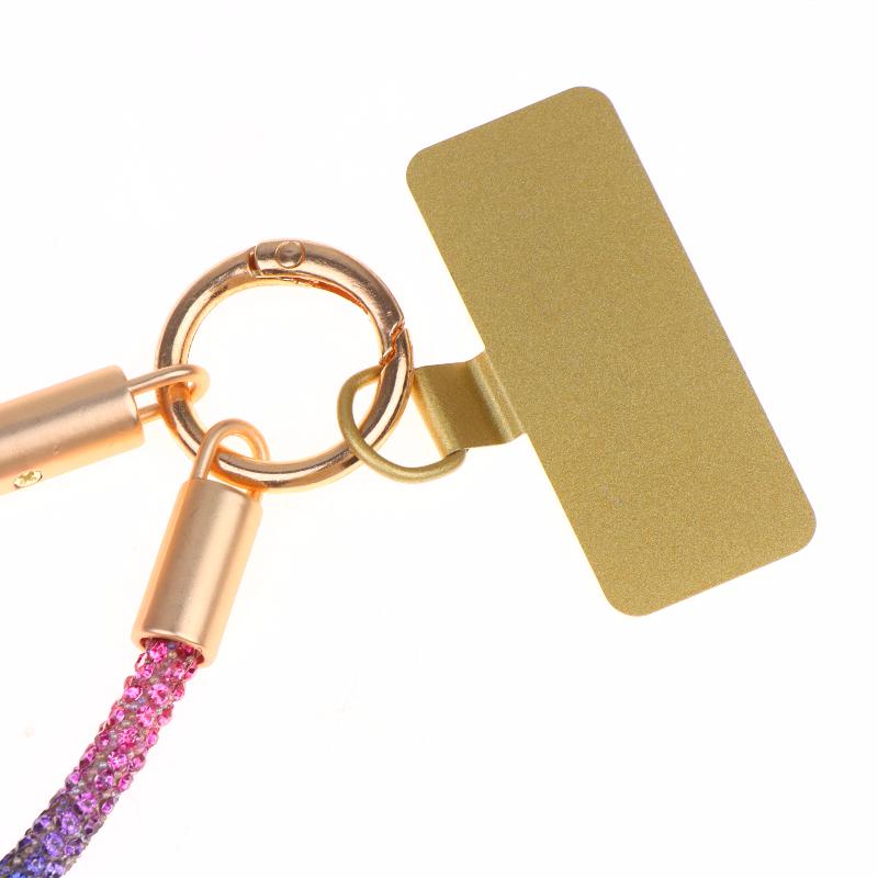Luxury Full Phone Lanyard With Metal Clip Universal Short Chain Handheld Wrist Flash Accessory For Mobile Phones