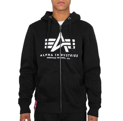 Alpha Industries Basic Kapuzenpullover mit durchgehendem Reißverschluss