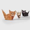 DIY 50pcs Foldable Paper Cats for Stacking | Desktop Desk Decor, Fun Gift for Cat Lovers, Office Party & Christmas