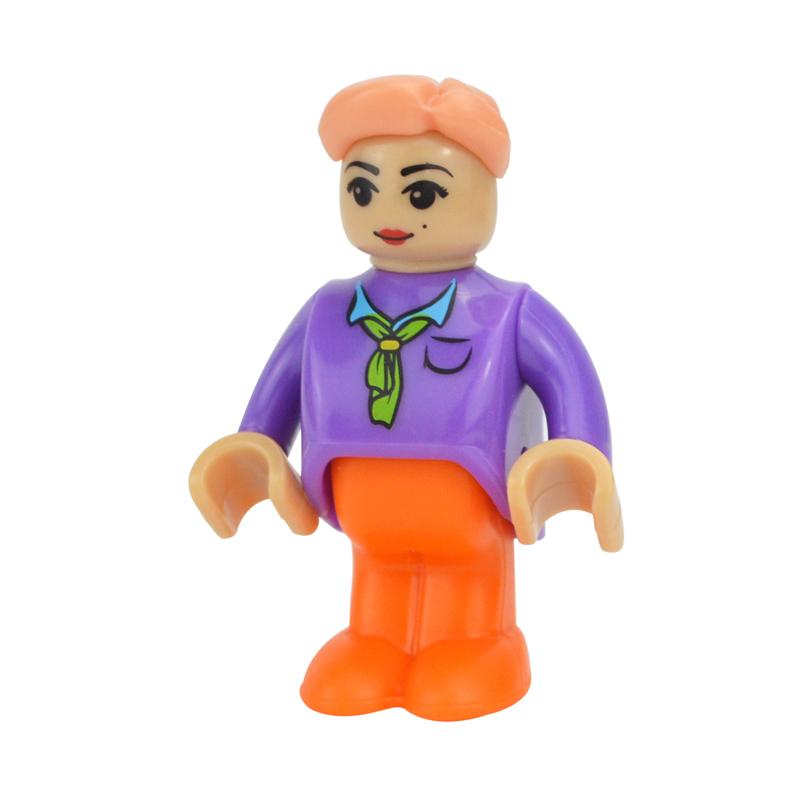 MOC Alle Arten von kleinen Mann Puppenmodellfiguren Zugcharakter Eisenbahnzubehör Bildungsgeschenk Kind für Biro Holzbahnspielzeug