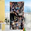 Manchester Player Portrait Beach Towel High Absorbency & Quick-Dry Comfortable Lightweight